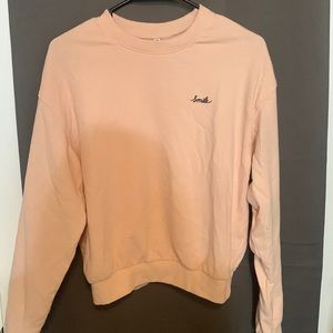 H&M Pink, Smile crewneck.